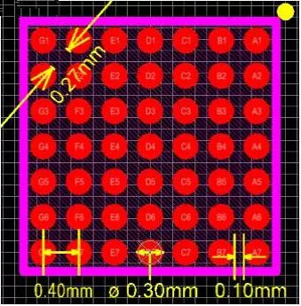 這一類BGA模塊設計已經(jīng)是刷新底線，屬于最小加工能力范疇。